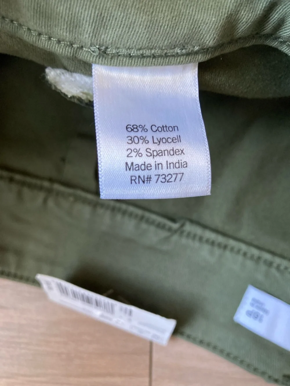 Sonoma olive green utility pant midrise pant 16P - Picture 13 of 17